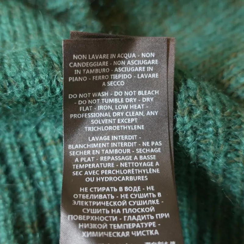 Christopher Kane Zip Sweater Emerald Crystal-Embellished Knit Size Extra Small