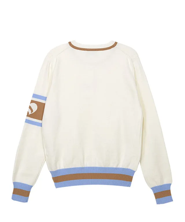 CHUCUCHU Heart Logo Knit Sweater - White