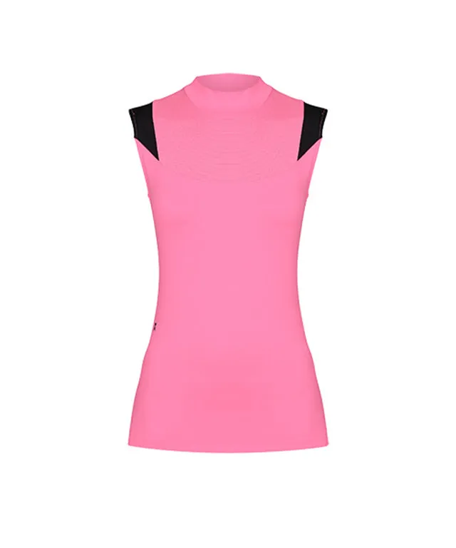 CHUCUCHU Women's Shoulder Point Top - Pink