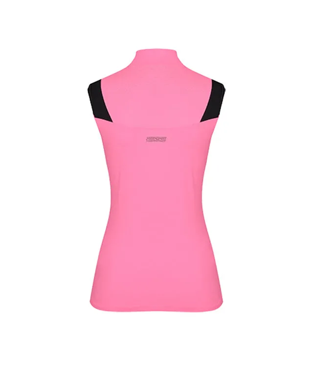 CHUCUCHU Women's Shoulder Point Top - Pink