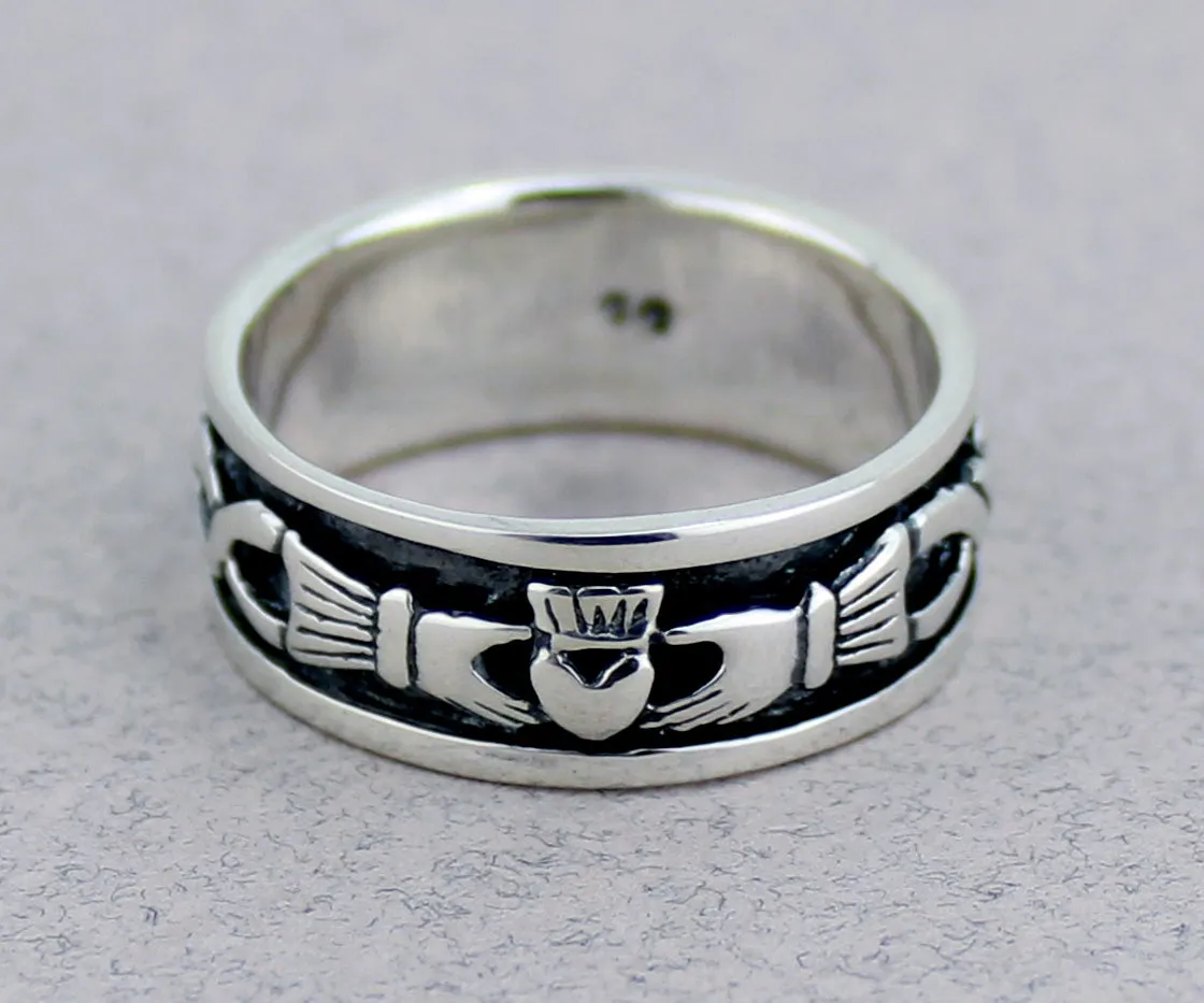 Claddagh Band Ring