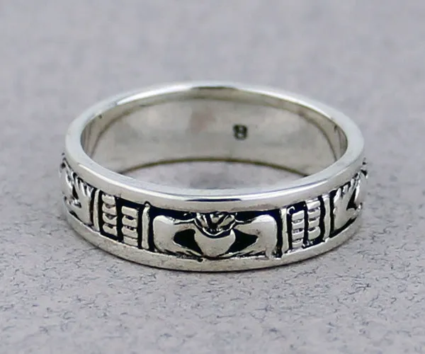 Claddagh Band Ring