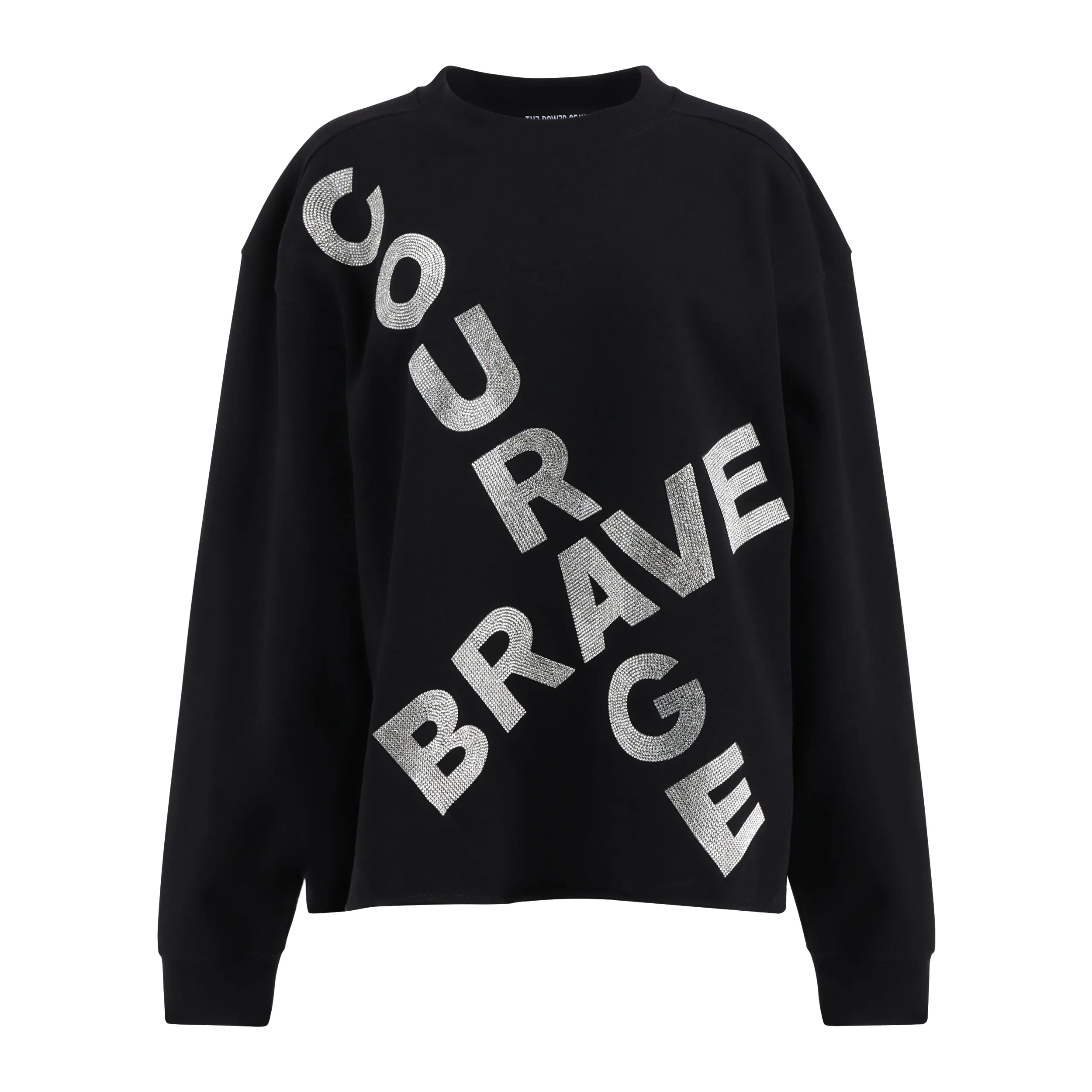 Courage Black Sweatshirt - Unisex Crewneck