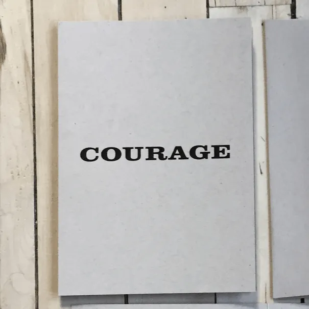 Courage Greeting Card   Ink