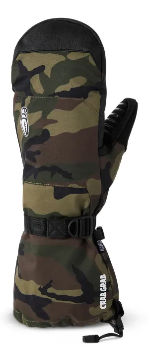 Crab Grab Cinch Mitten Woodland Camo