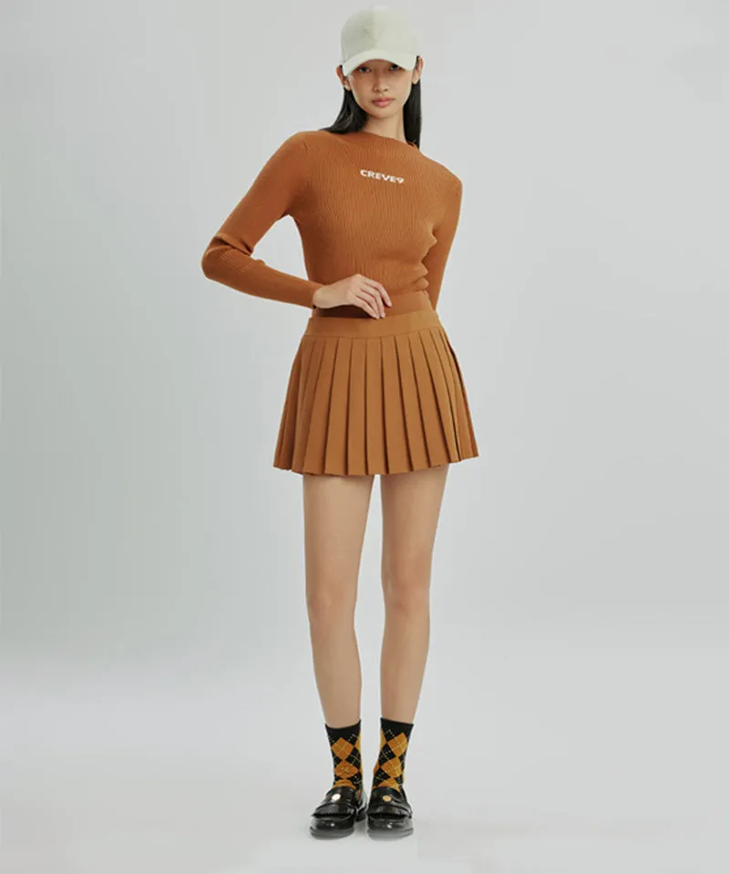 CREVE NINE: Argyle Middle Socks - Camel