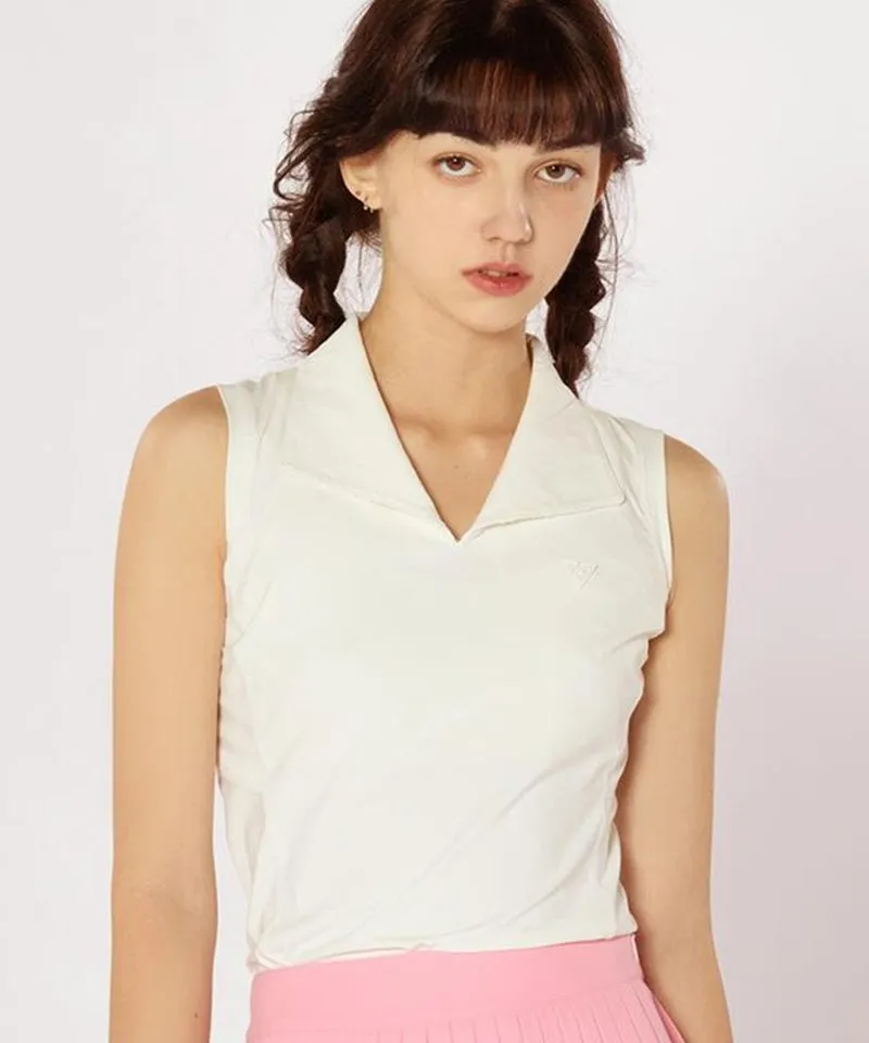 CREVE NINE: Big Collar Sleeveless- 3 Colors