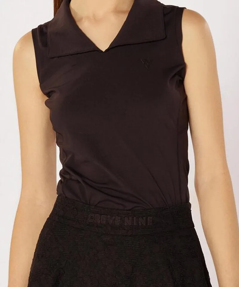 CREVE NINE: Big Collar Sleeveless- 3 Colors