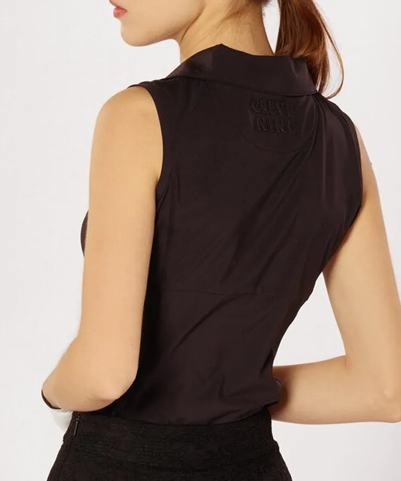 CREVE NINE: Big Collar Sleeveless- 3 Colors