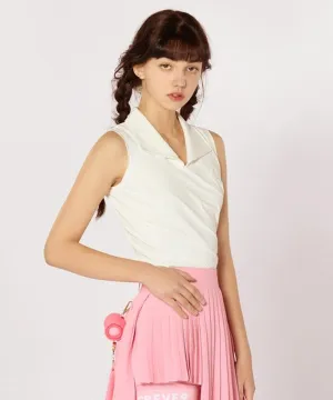 CREVE NINE: Big Collar Sleeveless- 3 Colors