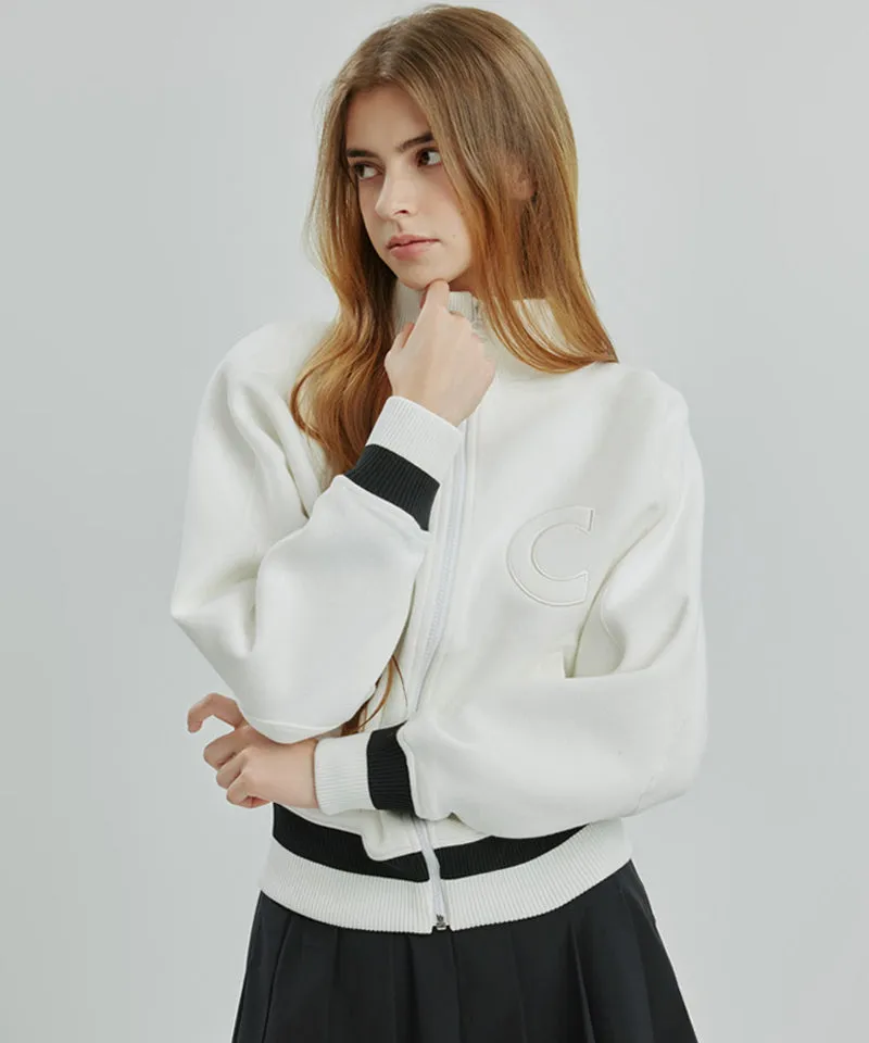 CREVE NINE: Gaori Fit Pique Jumper - White