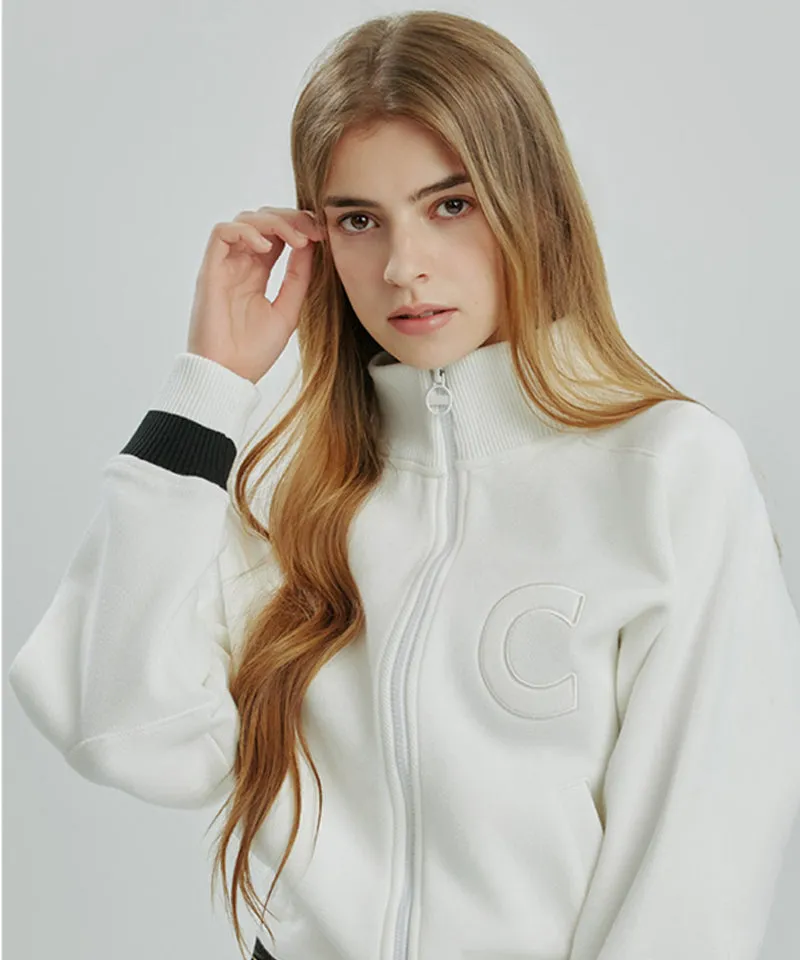 CREVE NINE: Gaori Fit Pique Jumper - White