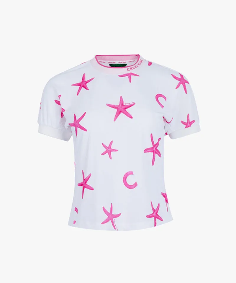 CREVE NINE: Marine Star Cooling Round Tee - 2 Colors