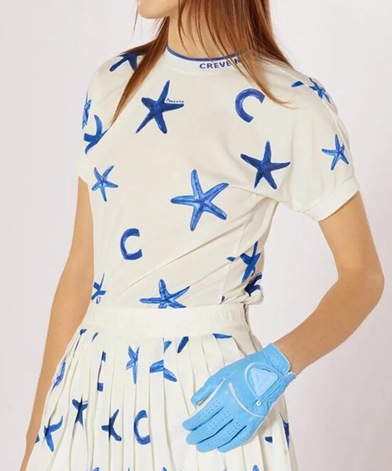 CREVE NINE: Marine Star Cooling Round Tee - 2 Colors