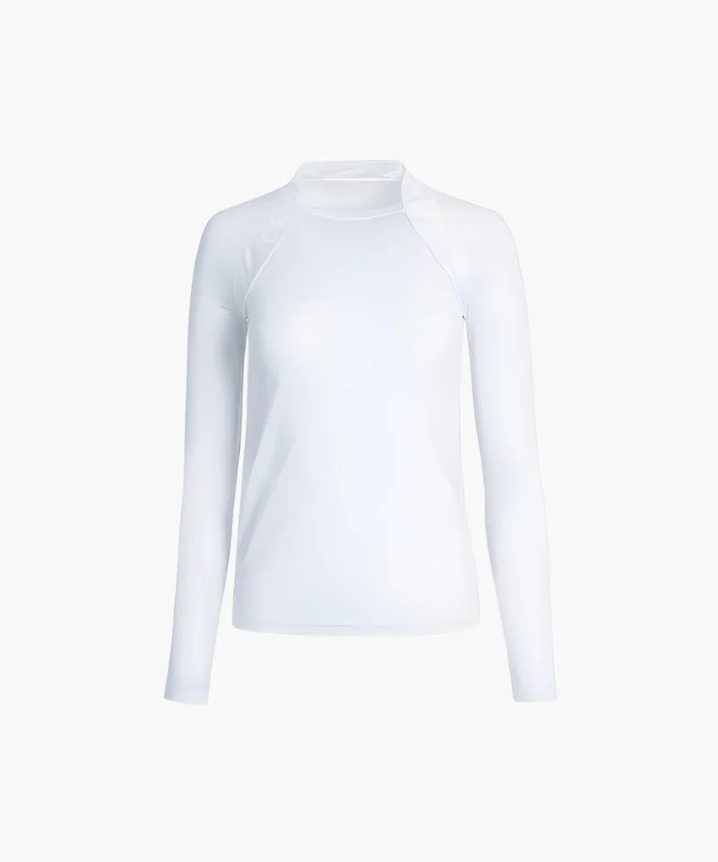 CREVE NINE: Round Logo Innerwear - White