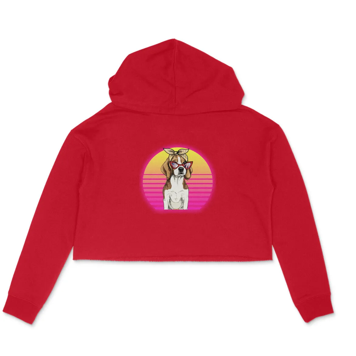 Crop Hoodie (Women) - Lil Miss Beagle (6 Colours)