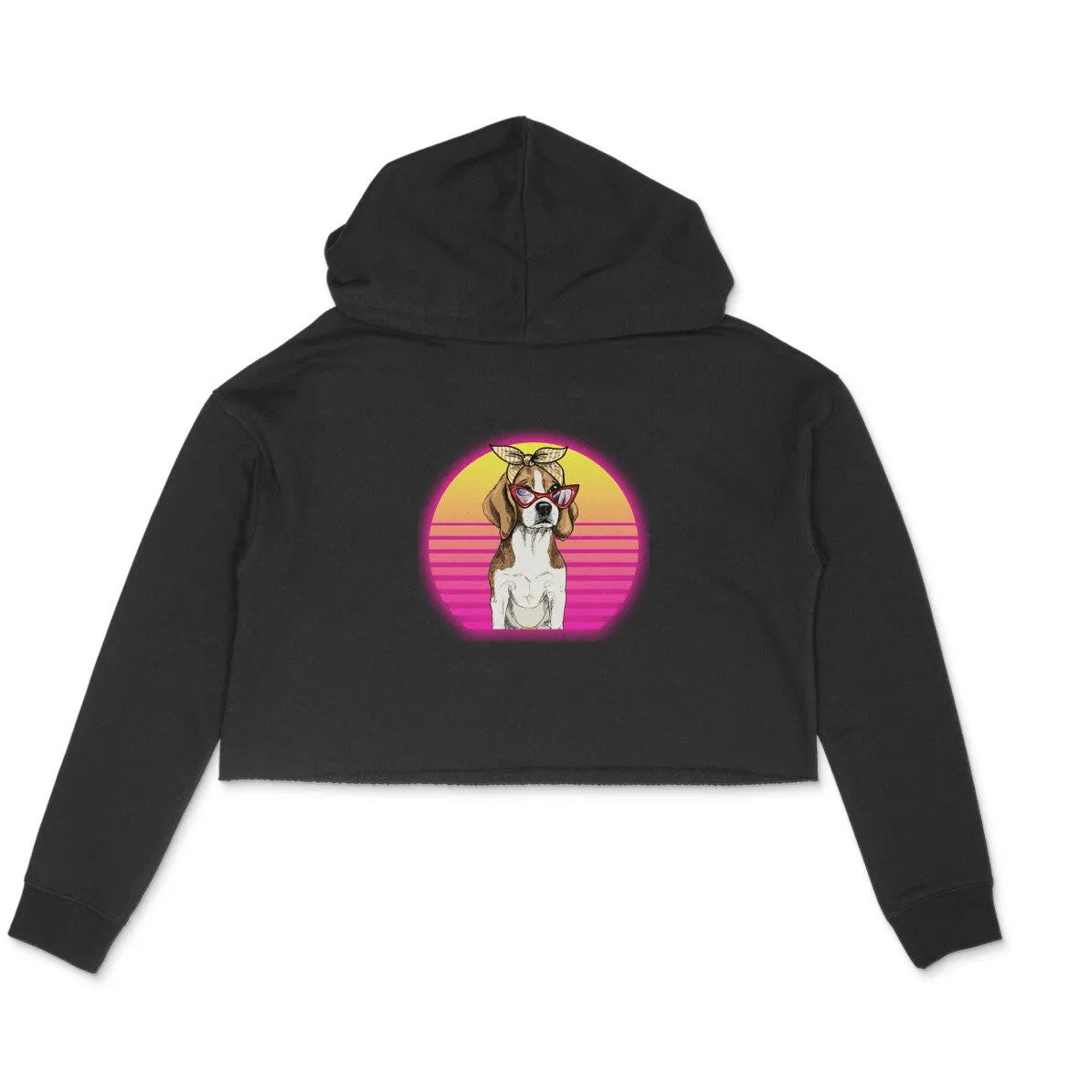 Crop Hoodie (Women) - Lil Miss Beagle (6 Colours)