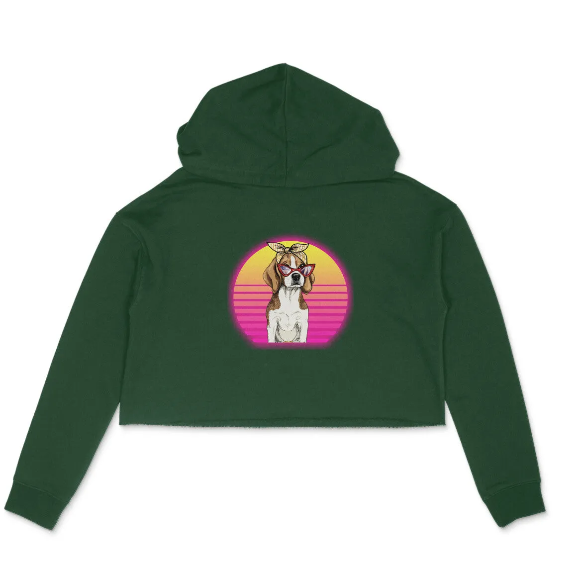 Crop Hoodie (Women) - Lil Miss Beagle (6 Colours)