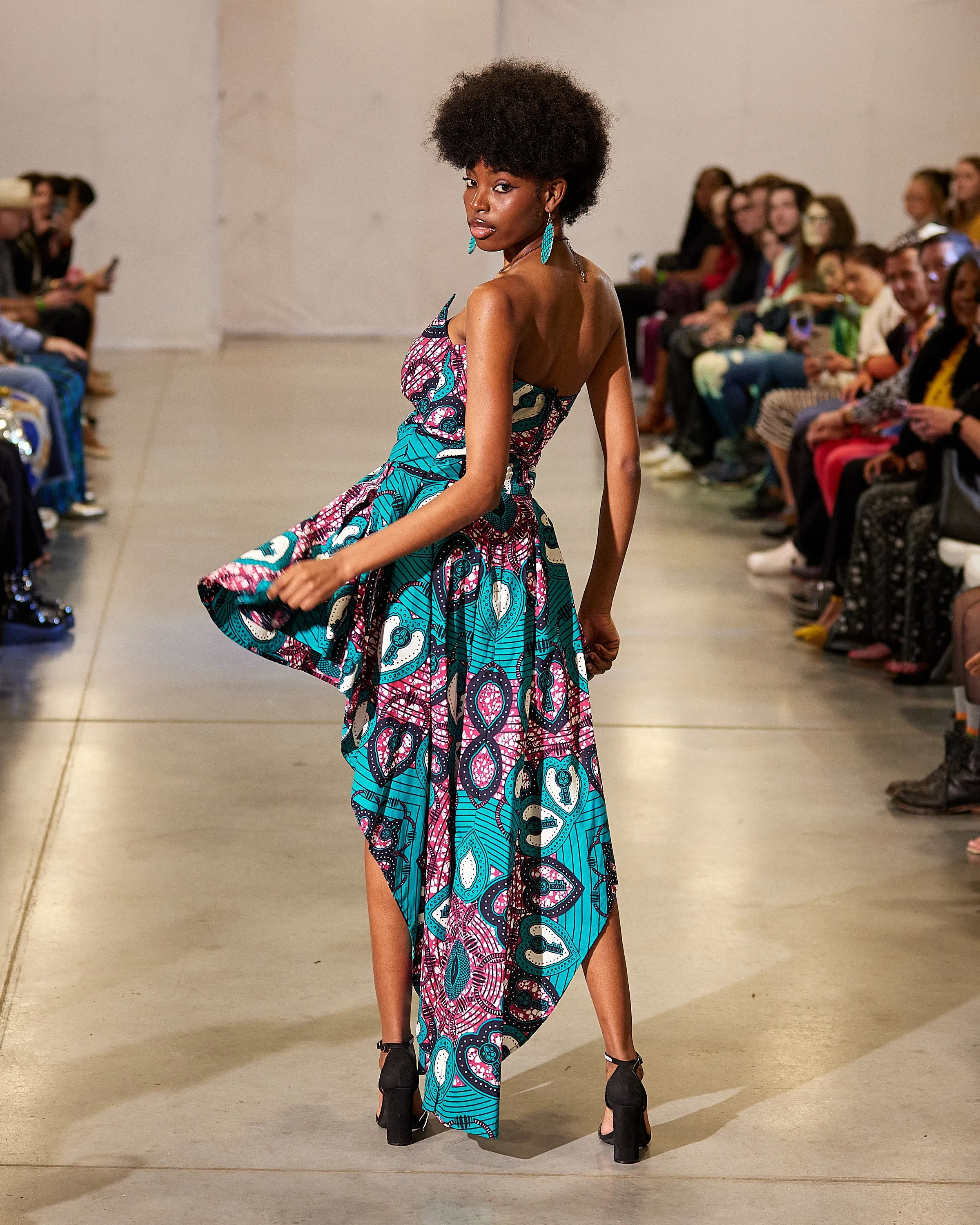 Crop Top High Low Shirt Dress | Geri's Bluffing Boutique