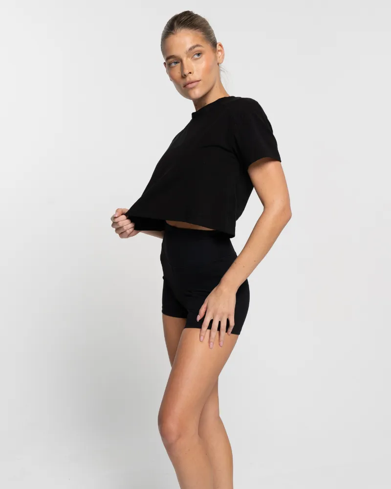 Cropped Tee - Onyx