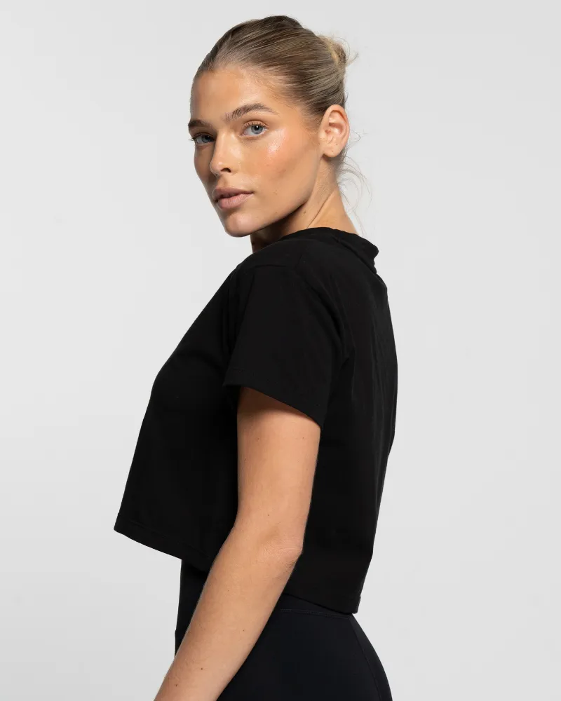 Cropped Tee - Onyx