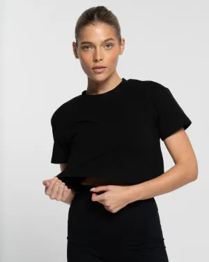 Cropped Tee - Onyx