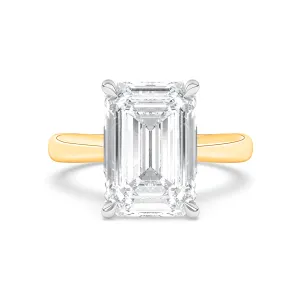 Crosby Emerald Cut Solitaire Engagement Ring