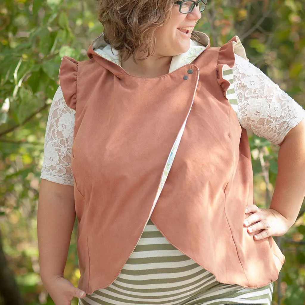 Crossroads Vest Add-on Sewing Pattern - Women's/Curved Fit