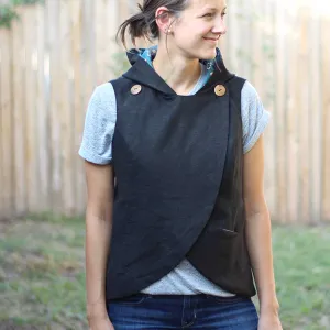Crossroads Vest Add-on Sewing Pattern - Women's/Curved Fit