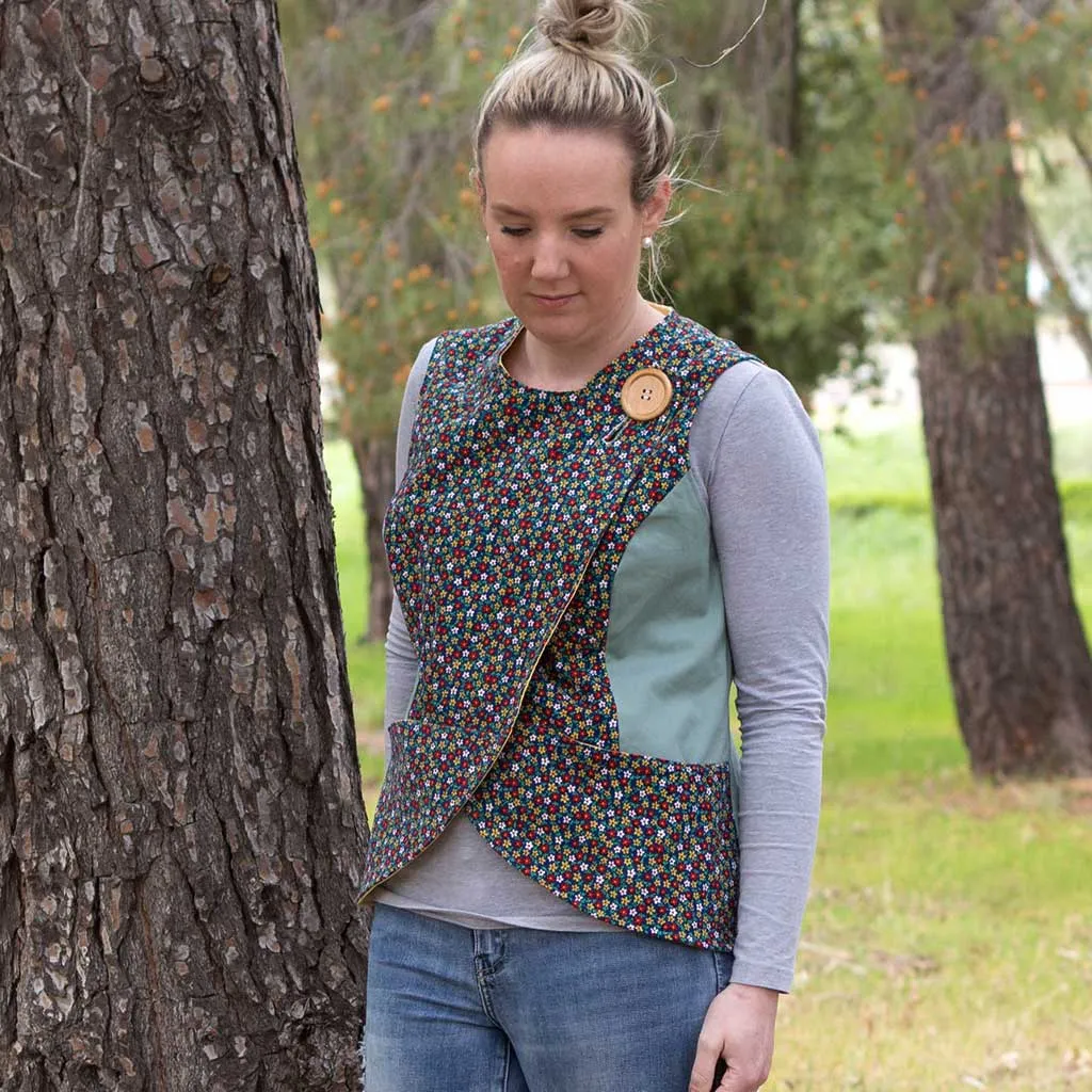 Crossroads Vest Add-on Sewing Pattern - Women's/Curved Fit