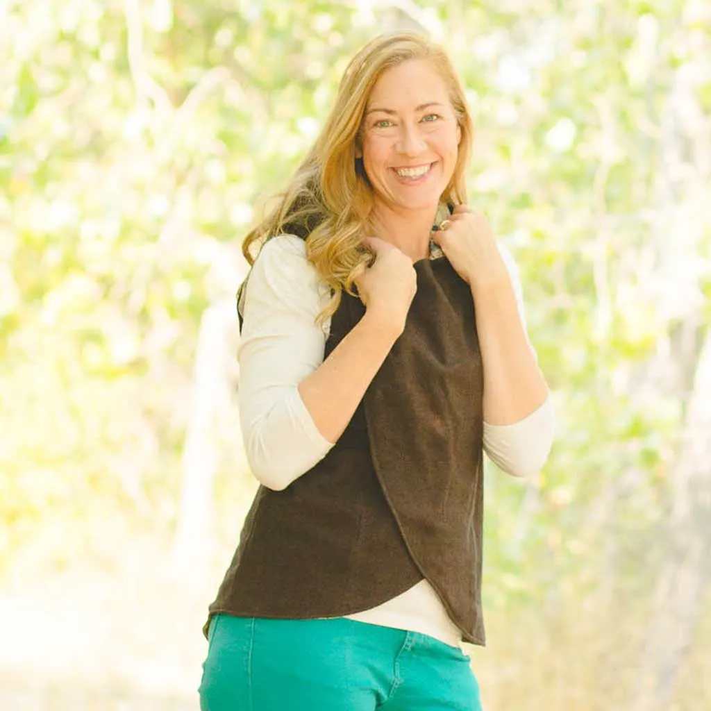 Crossroads Vest Add-on Sewing Pattern - Women's/Curved Fit
