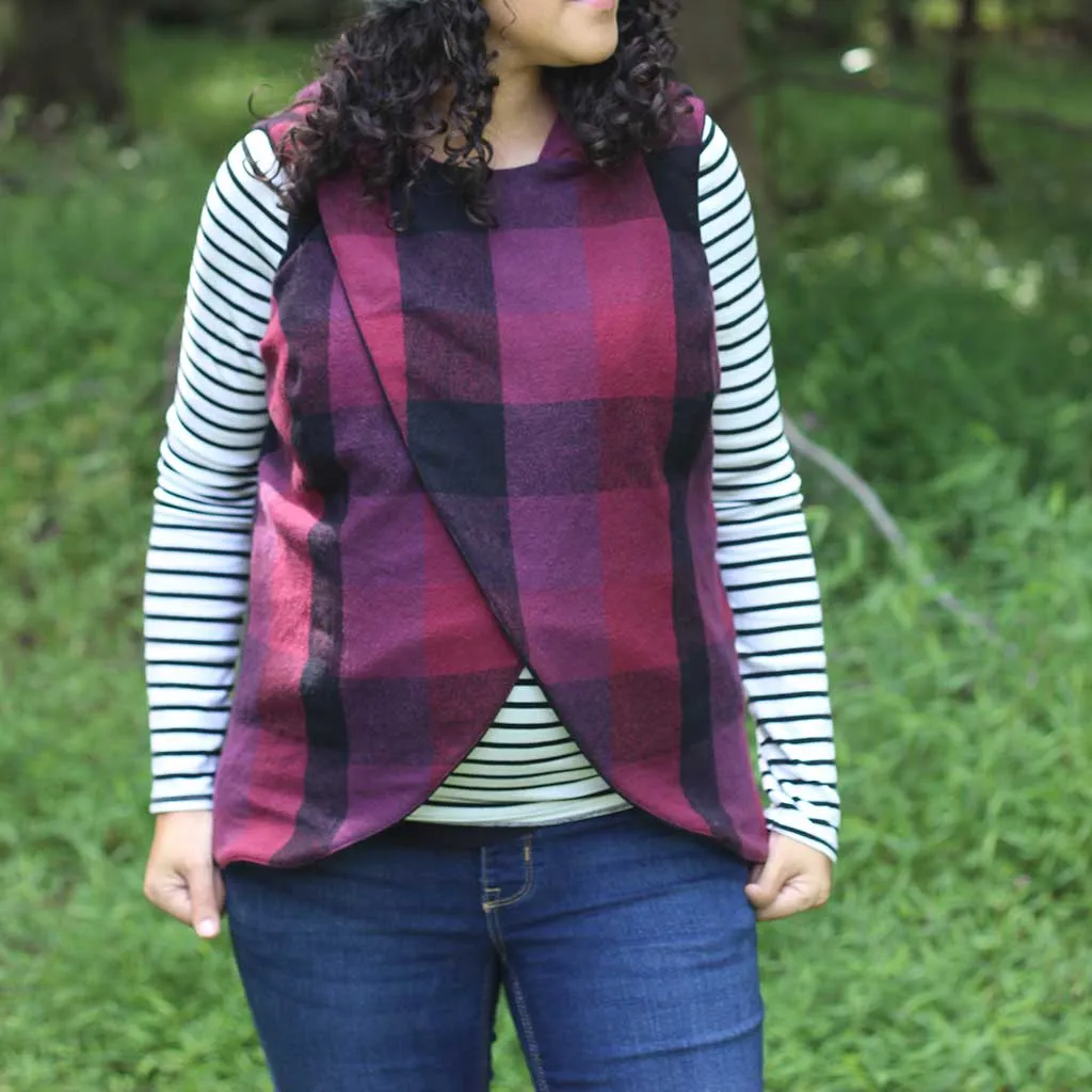 Crossroads Vest Add-on Sewing Pattern - Women's/Curved Fit