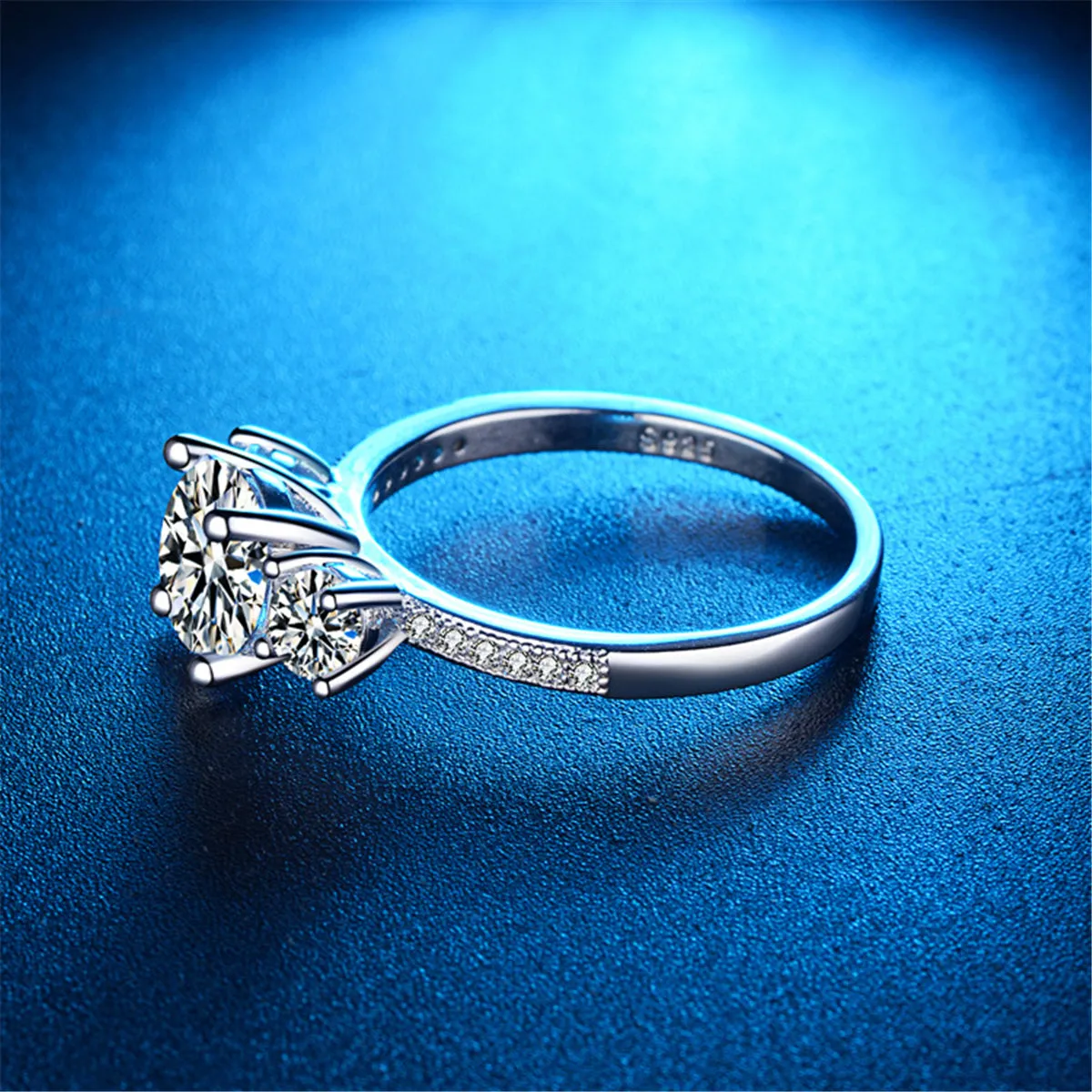 Crystal & Cubic Zirconia Round-Cut Ring