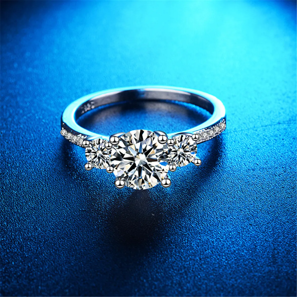 Crystal & Cubic Zirconia Round-Cut Ring