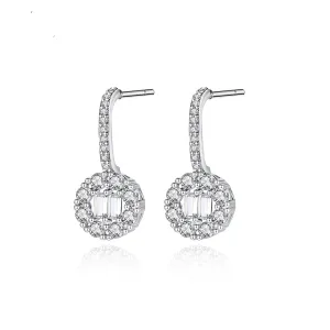 Crystal & Cubic Zirconia Silver-Plated Guitar Drop Earrings