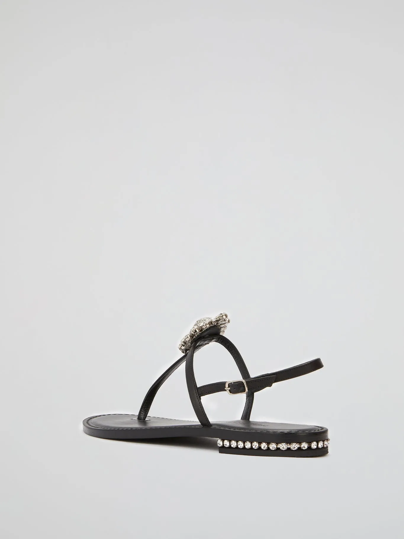 Crystal Skull Flat Sandals