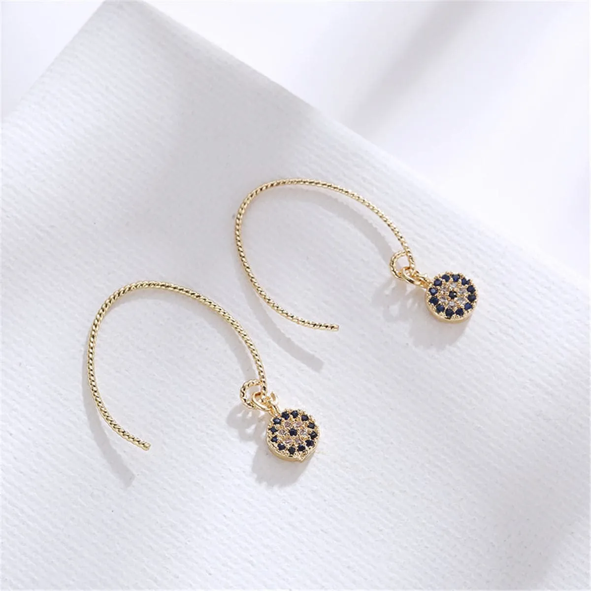 Cubic Zirconia & 18K Gold-Plated Devil's Eyes Drop Earrings