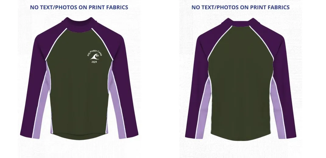 Custom Rash Guard (Kids, Women, Men) Long Sleeve