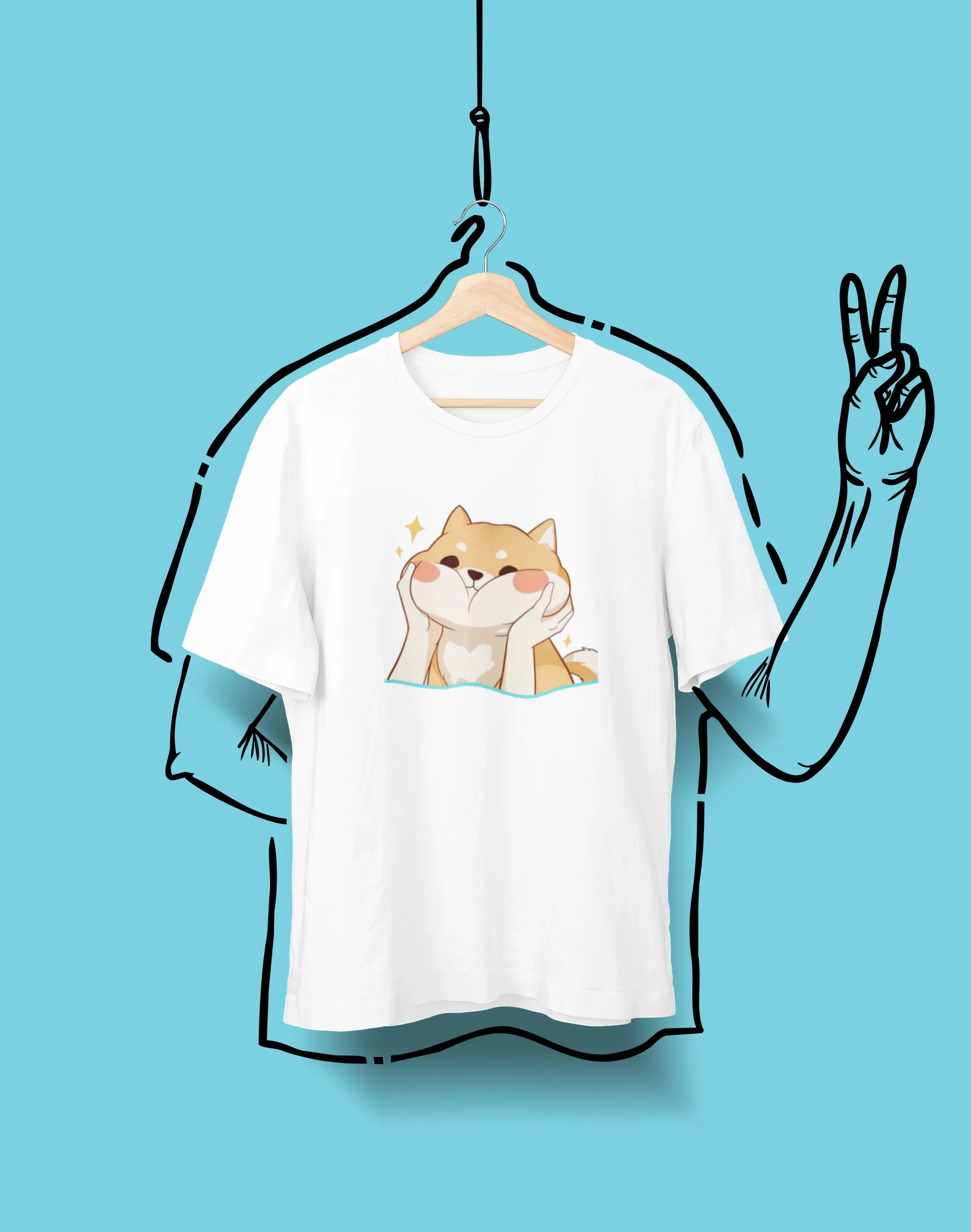 Cute Corgi - Heavy Cotton Tee