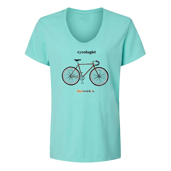 Cycologist Women's V Neck Tee