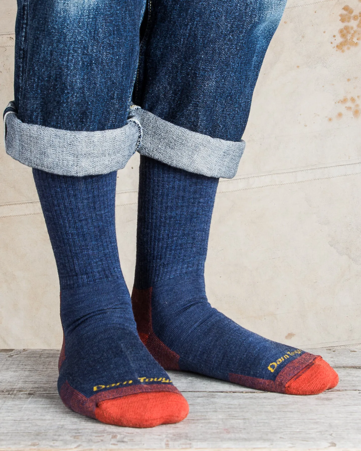 Darn Tough 1403 Denim Wool Socks Hiker Micro Boot Sock Cushion