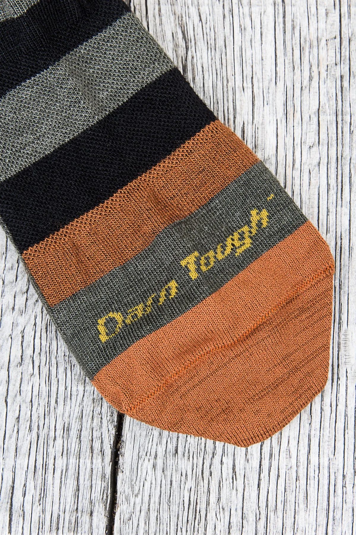 Darn Tough Black / Fatigue Wool Socks Warlock Crew Light