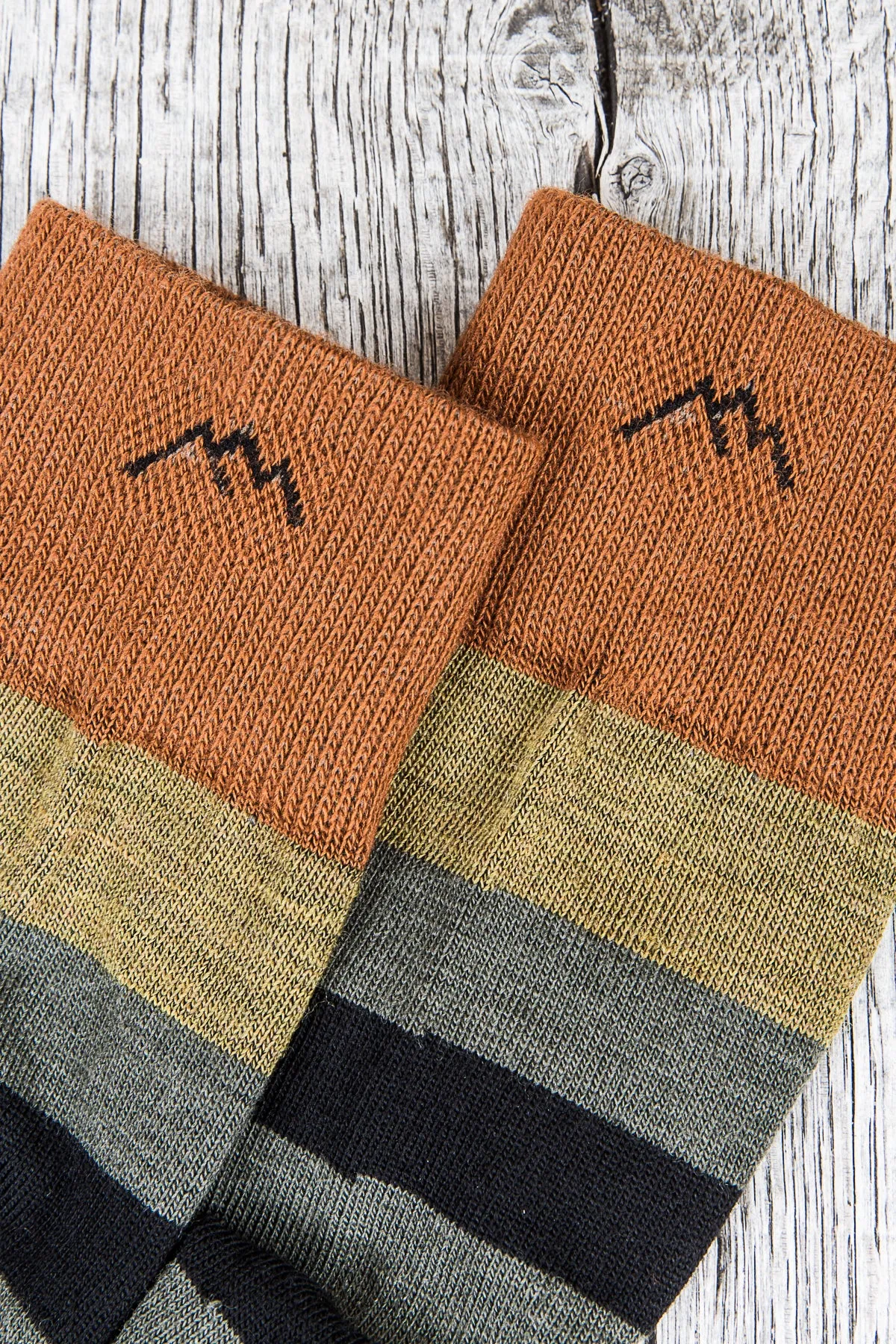 Darn Tough Black / Fatigue Wool Socks Warlock Crew Light