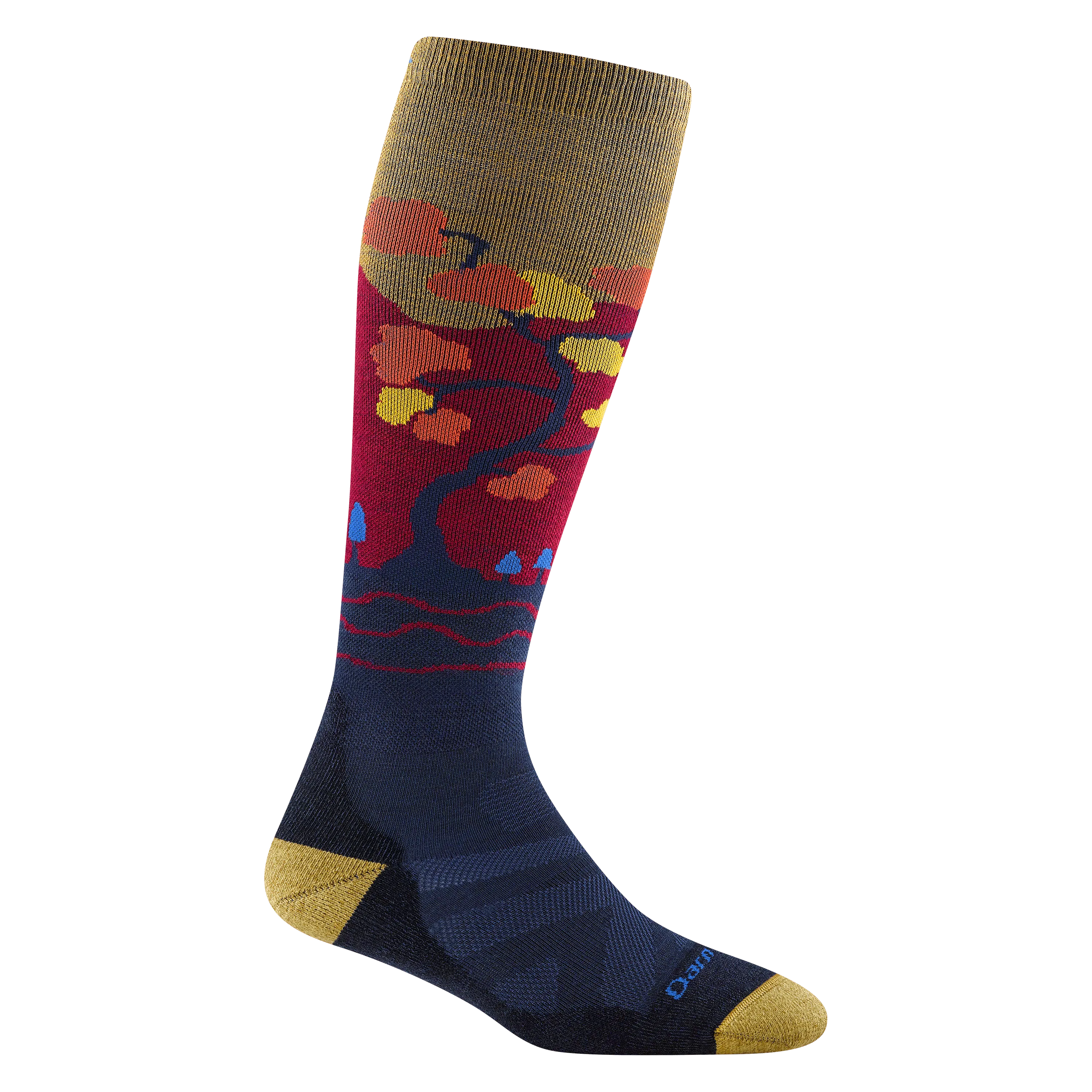 Darn Tough Womens Enchanted Over-The-Calf Midweight Ski & Snowboard Socks