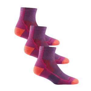 Darn Tough Womens Hiker Quarter Midweight Hiking 3-Pack Socks