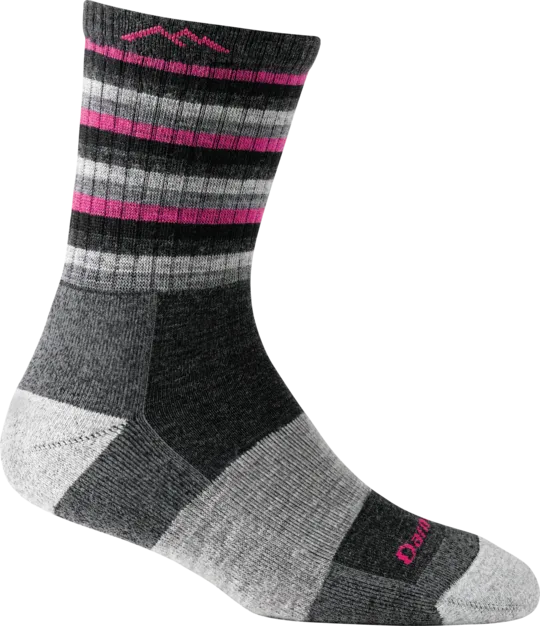 Darn Tough Womens Stripes Micro Crew Midweight Hiking Socks