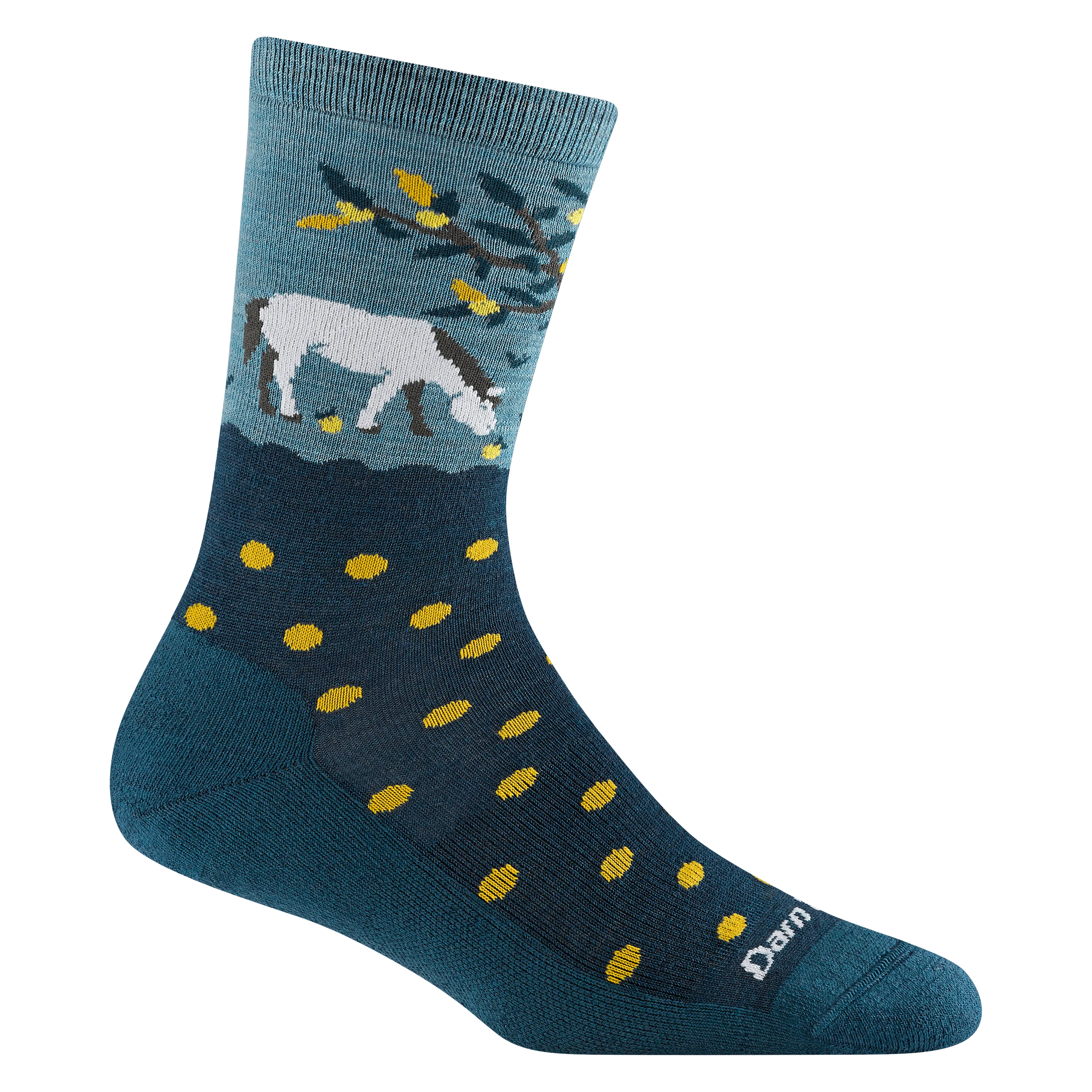 Darn Tough Womens Wild Life Crew Lightweight Lifestyle Socks - Clearance