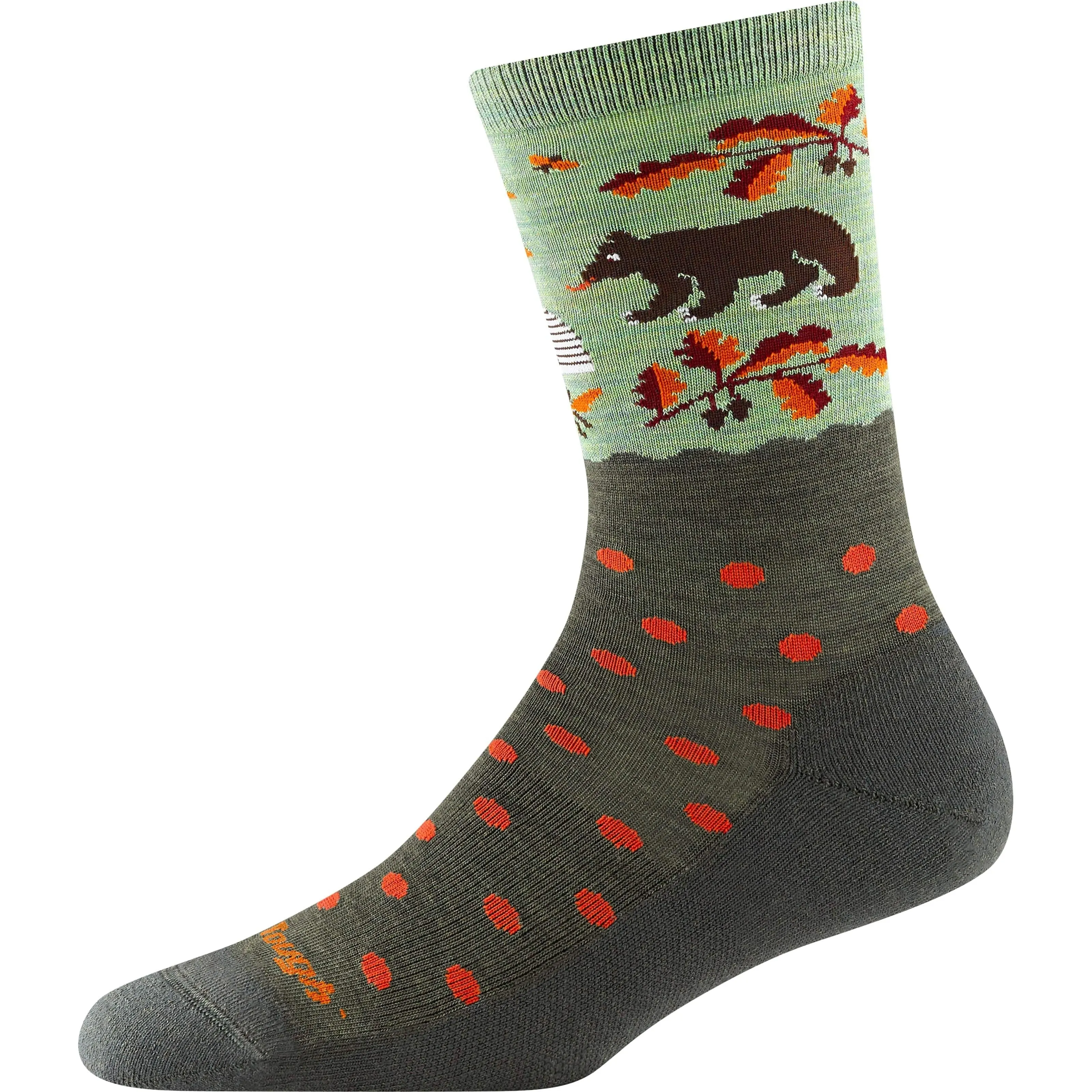 Darn Tough Womens Wild Life Crew Lightweight Lifestyle Socks - Clearance