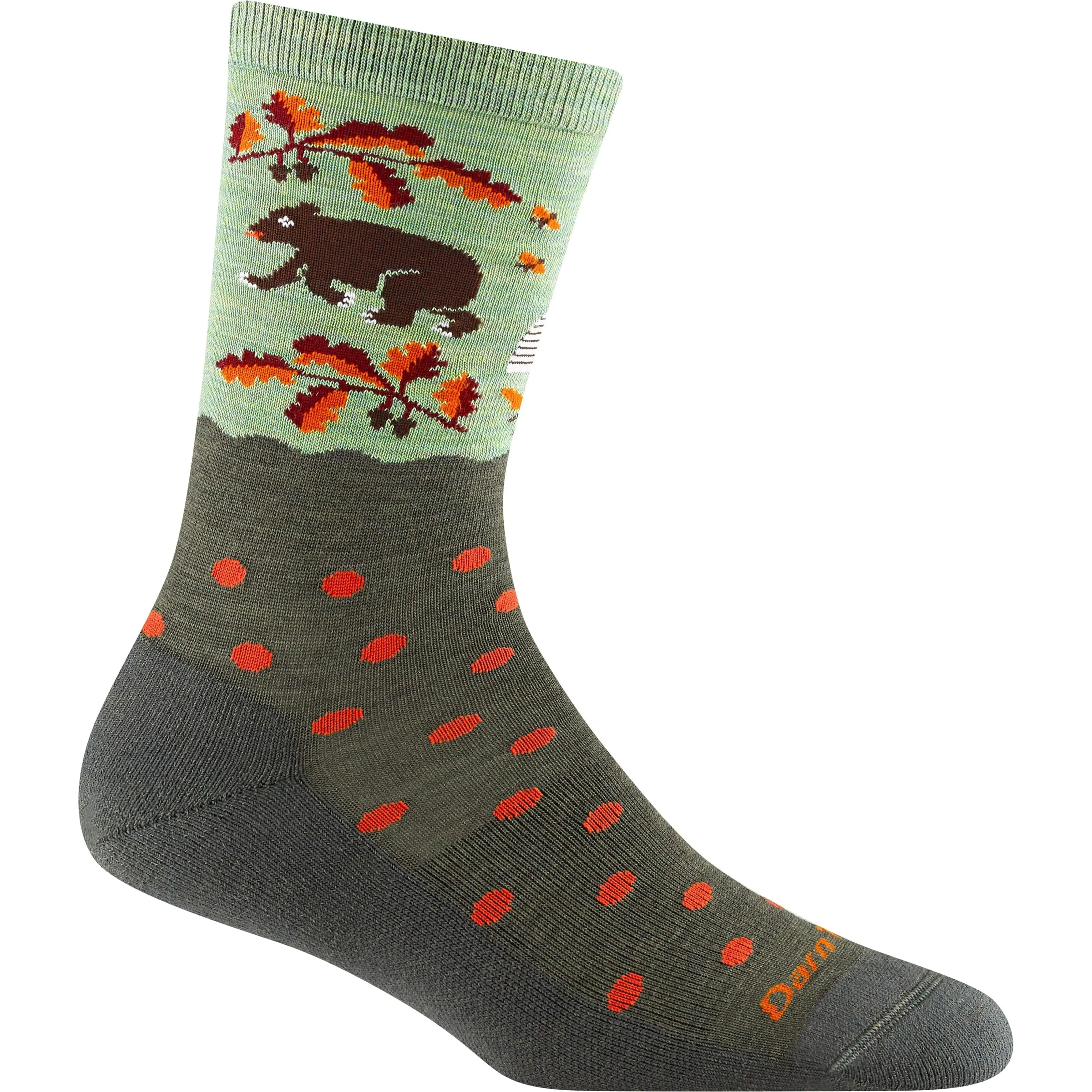 Darn Tough Womens Wild Life Crew Lightweight Lifestyle Socks - Clearance