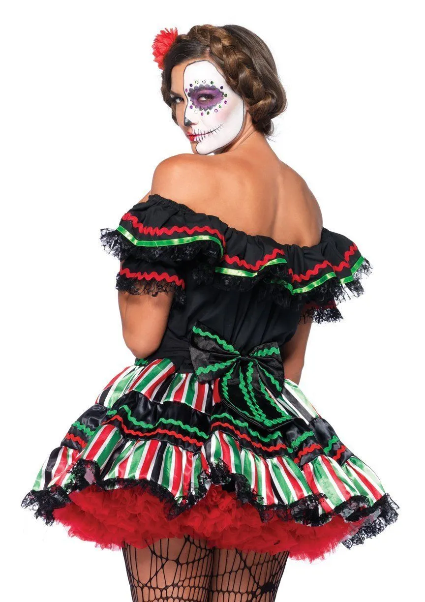 Day of the Dead Doll Mexican Sugar Skull Halloween Costume